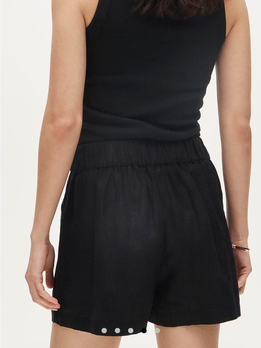 J. Crew Black High-Rise Elastic Waist Shorts - Picture 2 of 16